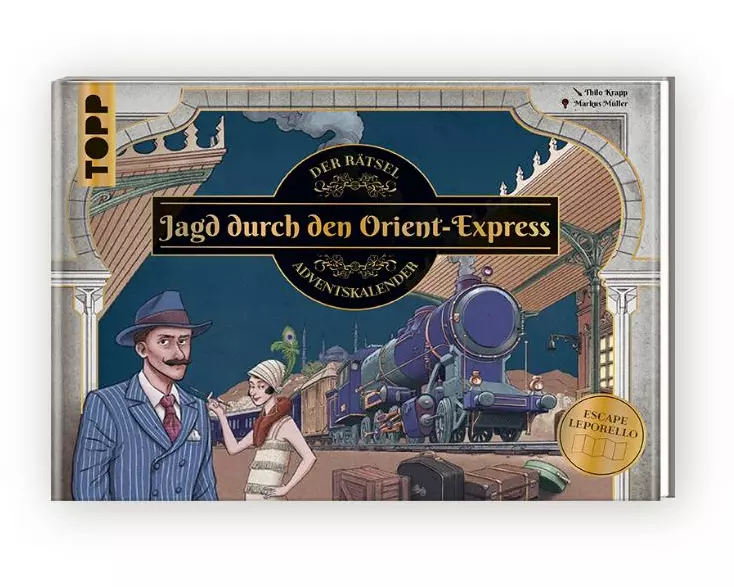Frechverlag Jagd durch den Orient-Express – Rätsel-Adventskalender