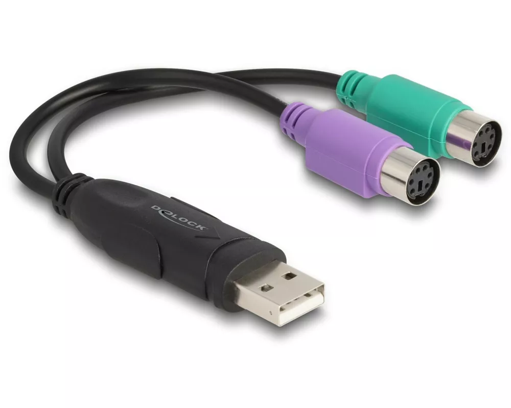 Delock USB-Adapter USB-A Stecker - PS/2