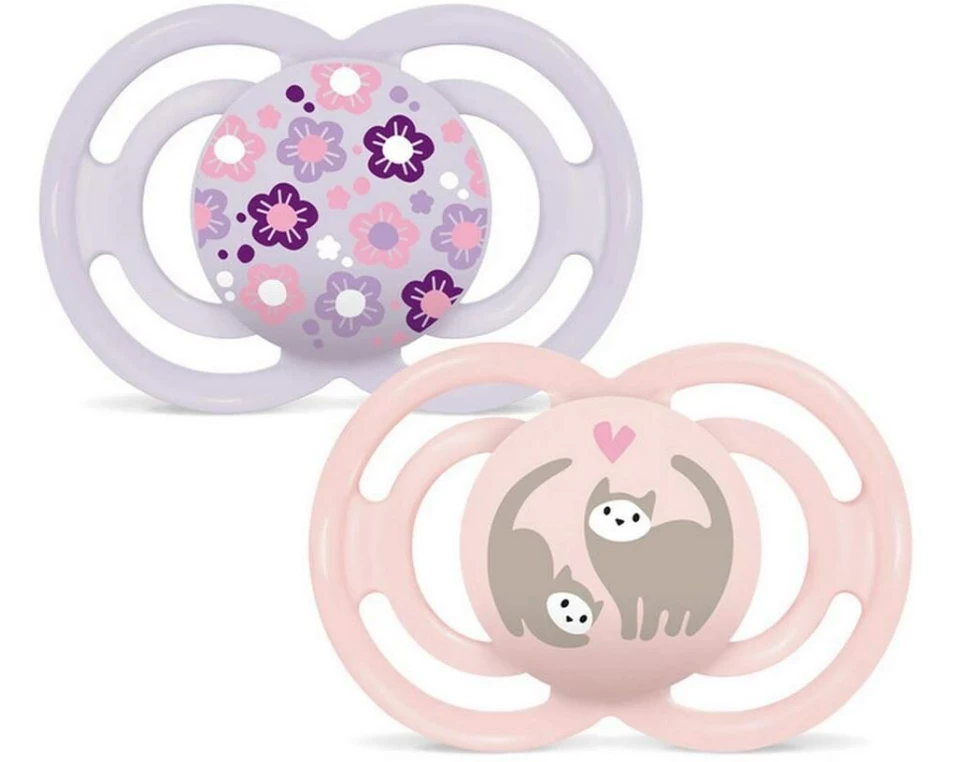 MAM Nuggi Perfect, 2 Stück 16-36m, Girl