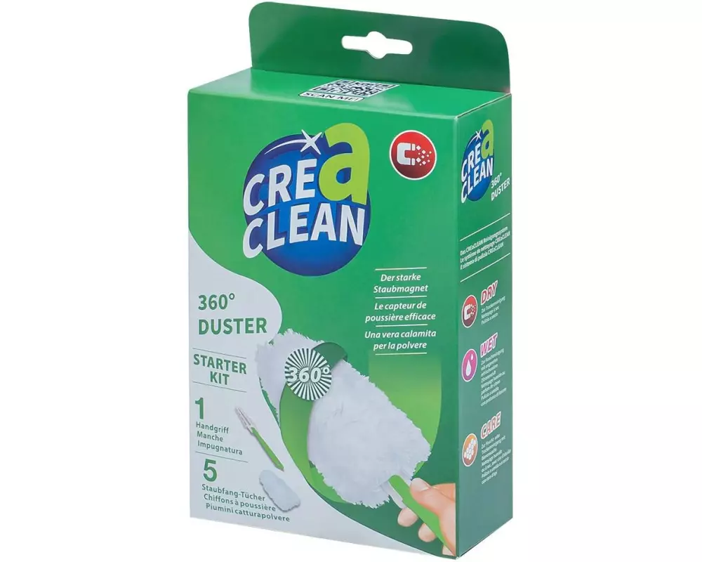 CreaClean Staubmagnet Starter Kit 360° Grün/Weiss