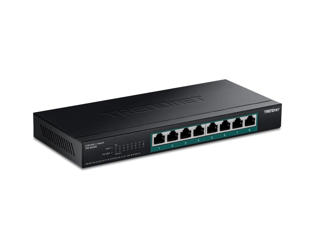 TRENDnet TPE-BG380 Switch 8-Port 2.5G PoE++