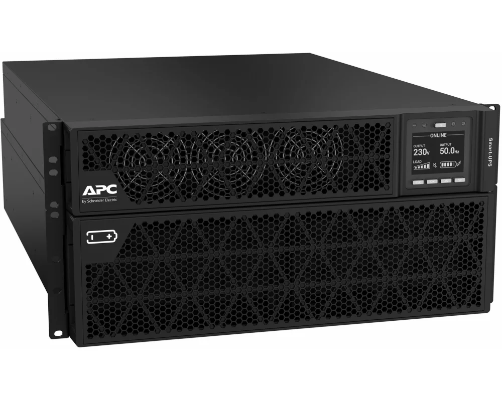 APC Smart-UPS On-Line-G 8kVA 8kW Tower 230V 2x IEC C13+1x IEC C19+Hard wire 3-wire H+N+E outlets Network Card wo rail kit