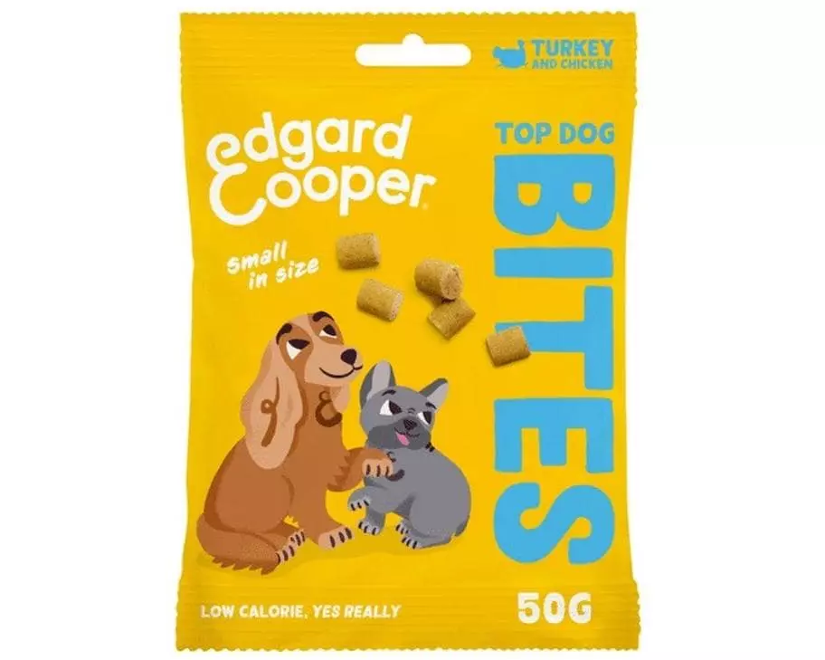 Edgard & Cooper Leckerli Bites Truthahn & Huhn Small, 50 g
