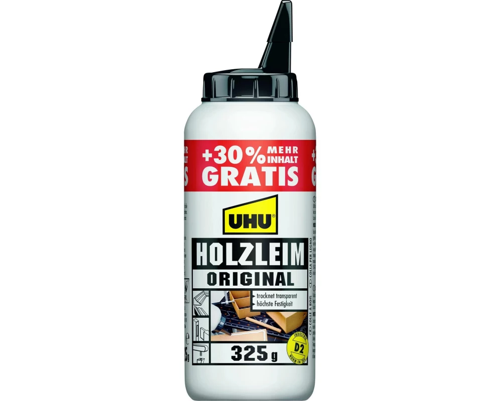 UHU Holzleim original D2 250 ml, Weiss