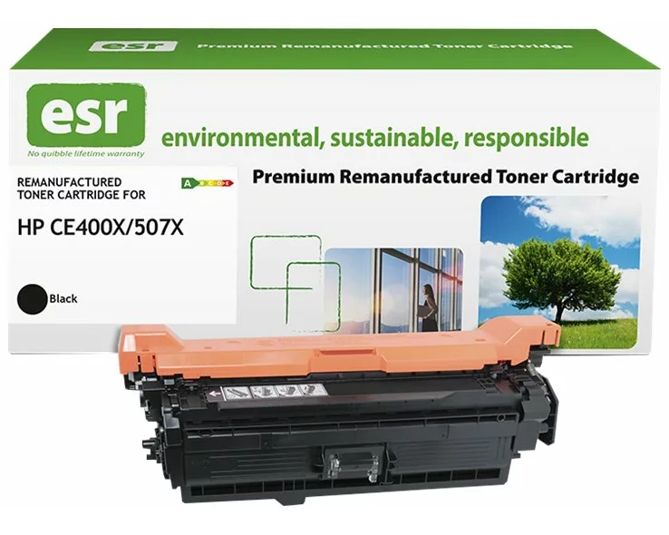 ESR Toner cartridge compatible with HP CE400X black High Capacity remanufactured 11.000 pages