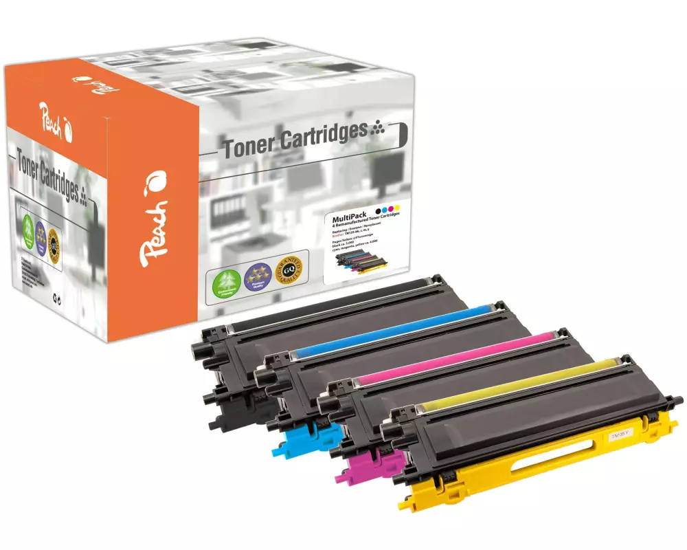 Peach Tonerset Brother TN-135 BK, C, M, Y