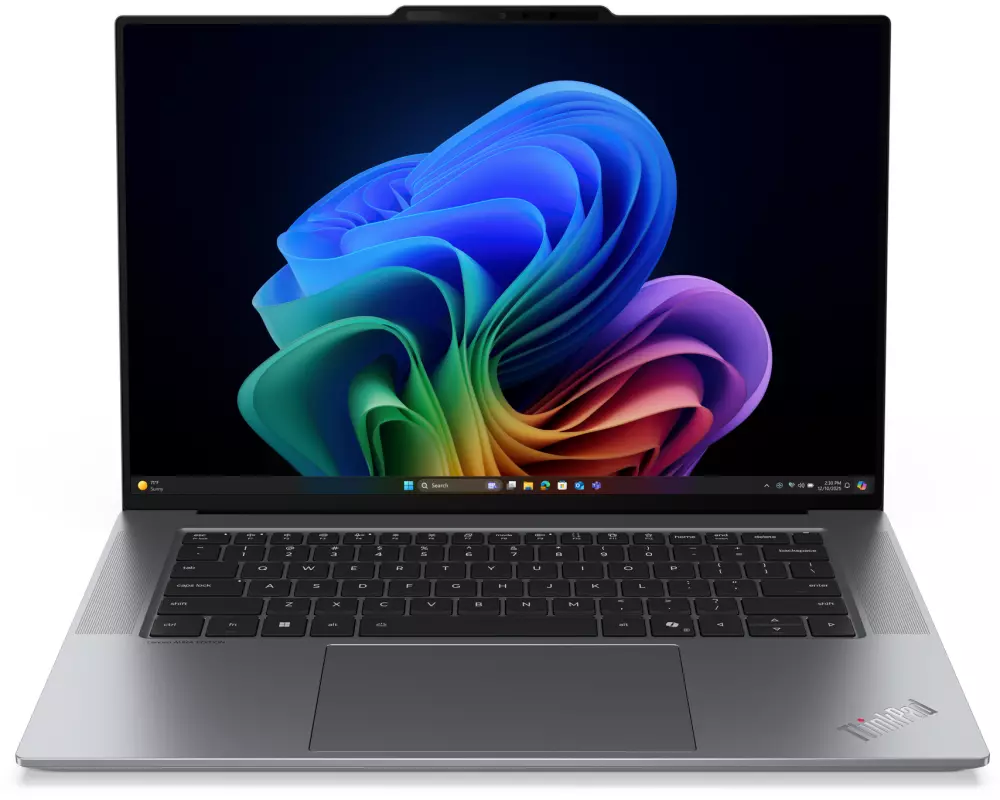 Lenovo ThinkPad X9-15p Gen 1 Aura Edition Copilot+ PC Intel Core Ultra X7 358H Laptop 38,9 cm (15.3") Touchscreen 2.8K 32 GB LPDDR5x-SDRAM 1 TB SSD Wi-Fi 7 (802.11be) Windows 11 Pro Schweiz Grau