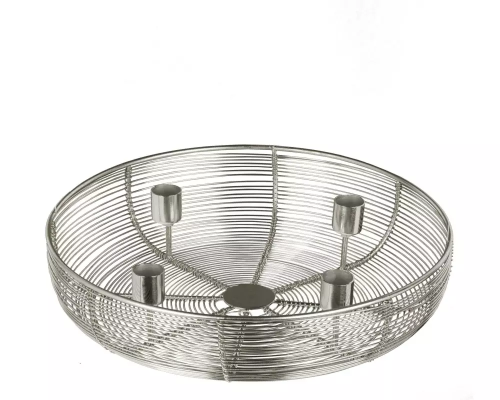 EGLO Adventsgesteck Hagony 30.5 x 7 cm, Silber