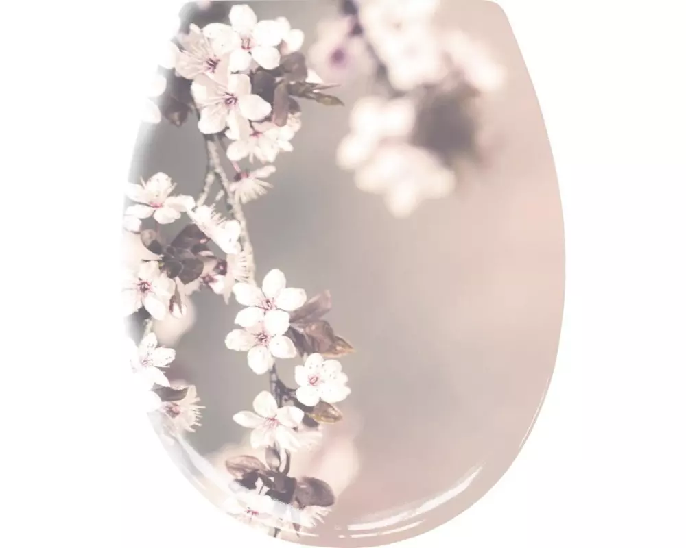 Kleine Wolke Toilettensitz Blossom mit Absenkautomatik, Mehrfarbig