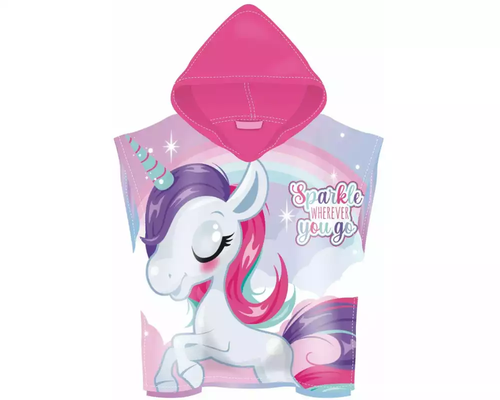 Arditex Baby-Poncho Zaska Einhorn 55 x 100 cm