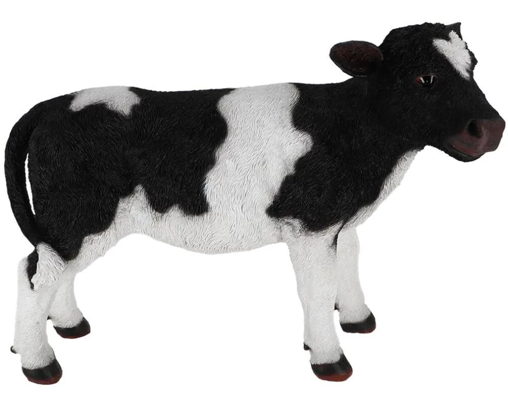 Esschert Design Dekofigur Kalb L Schwarz/Weiss