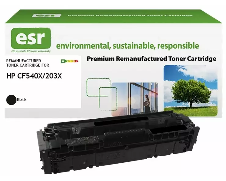 ESR Toner cartridge compatible with HP CF540X black High Capacity remanufactured 3.200 pages