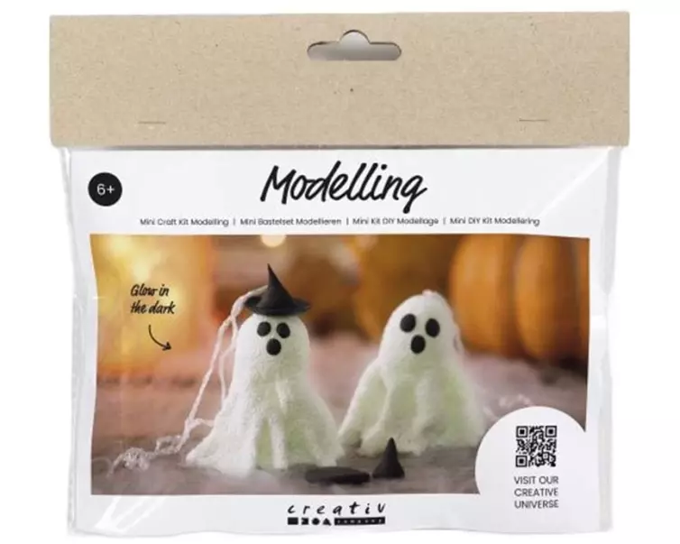 Creativ Company Bastelset Halloween Geist modellieren