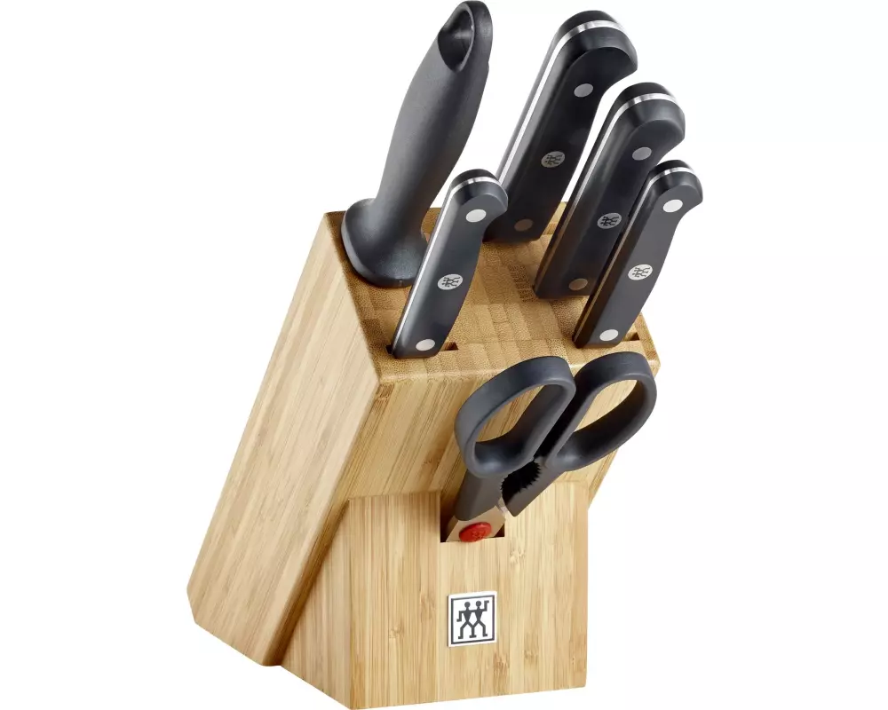 Zwilling Messerblock-Set mit Messer Gourmet Natur, 7-teilig