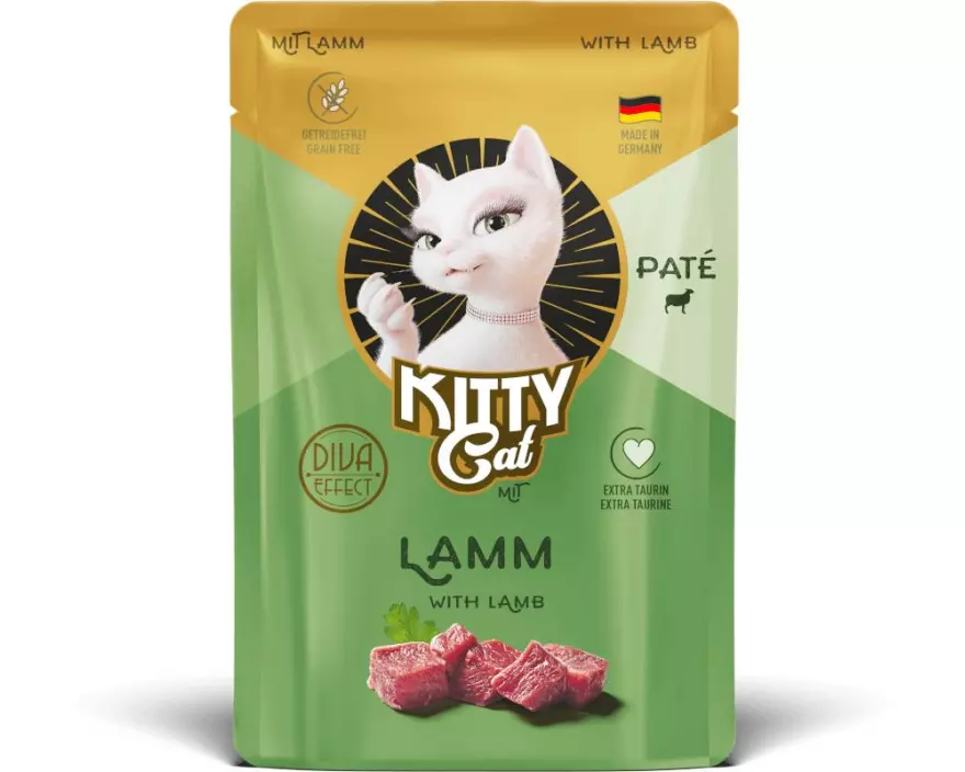 KITTY Cat Nassfutter KittyCat Paté Pouch Lamm 6 x 85 g