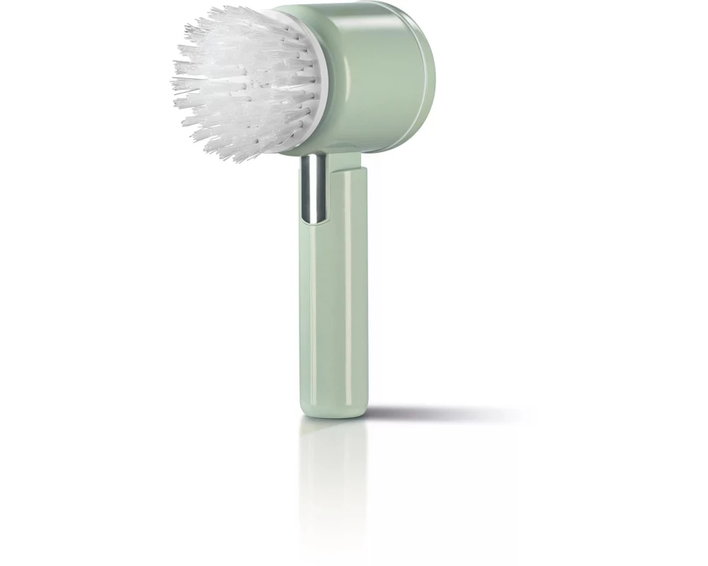 EASYmaxx Akku-Bürsten-Schrubber 4-teilig, Hellgrün