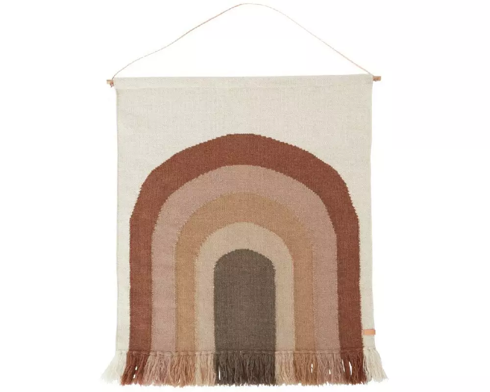 OYOY Wandhänger Follow the Rainbow 124 x 100 cm, Braun