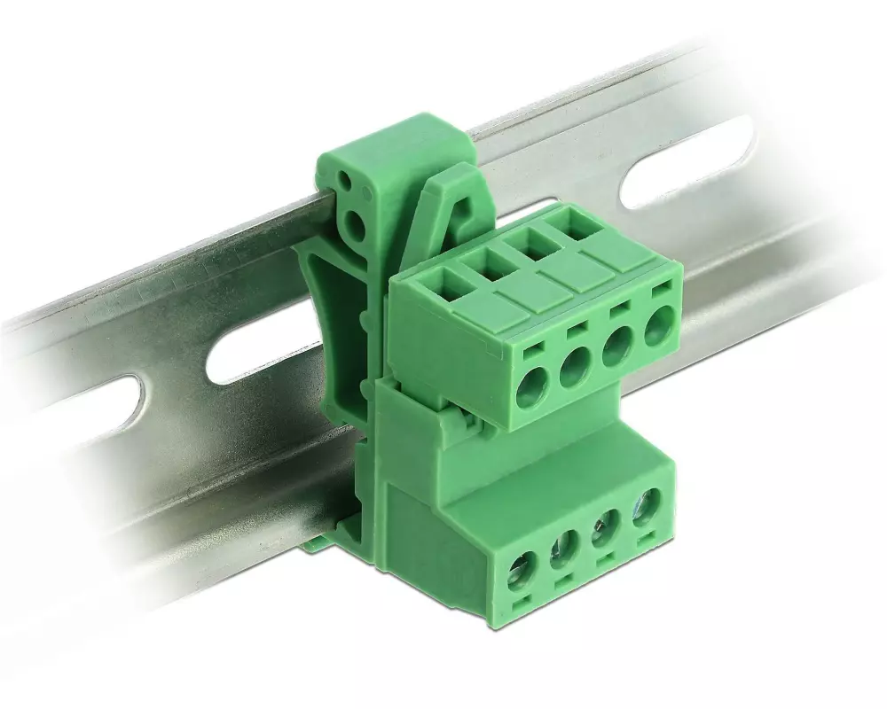 Delock 4 Pin, 5.08 mm Rastermass gewinkelt