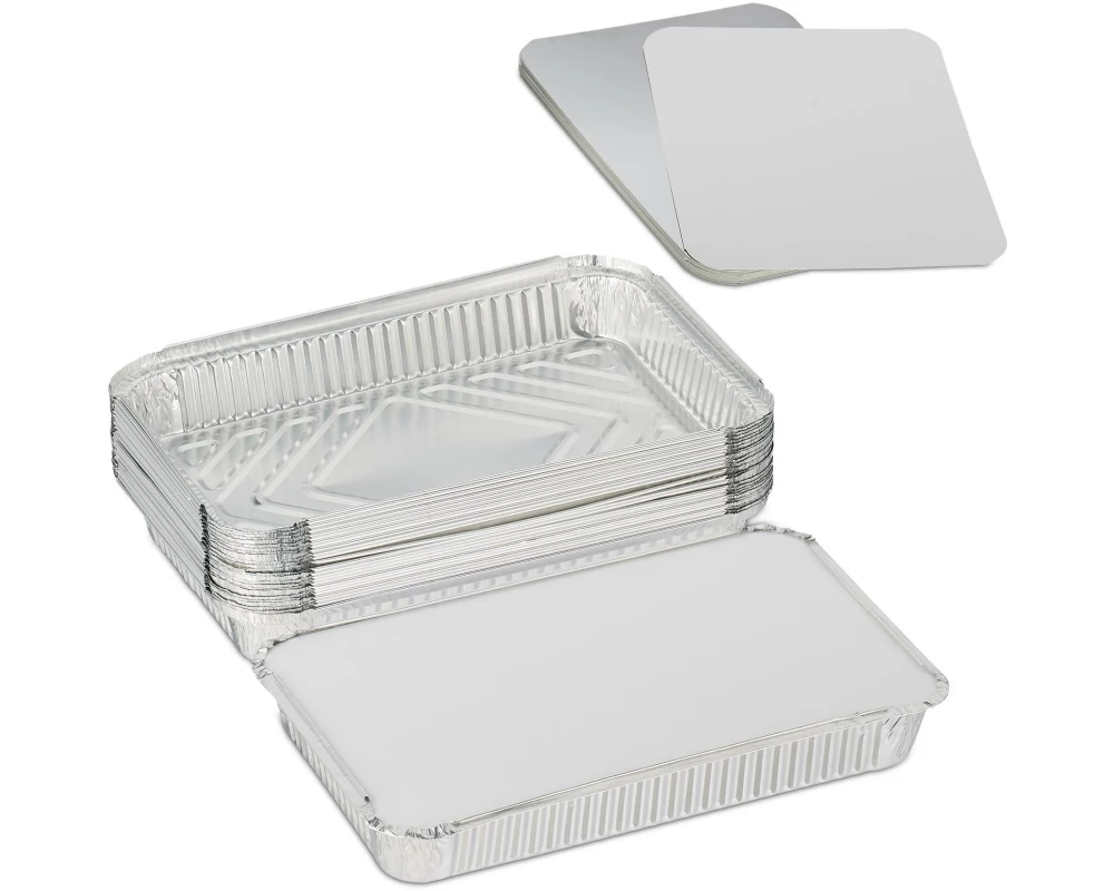 relaxdays Grillschale mit Deckel 25 Stück