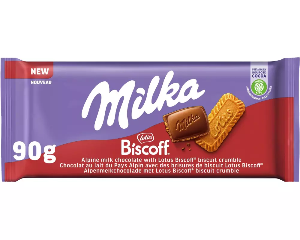Milka Tafelschokolade Biscoff 90 g