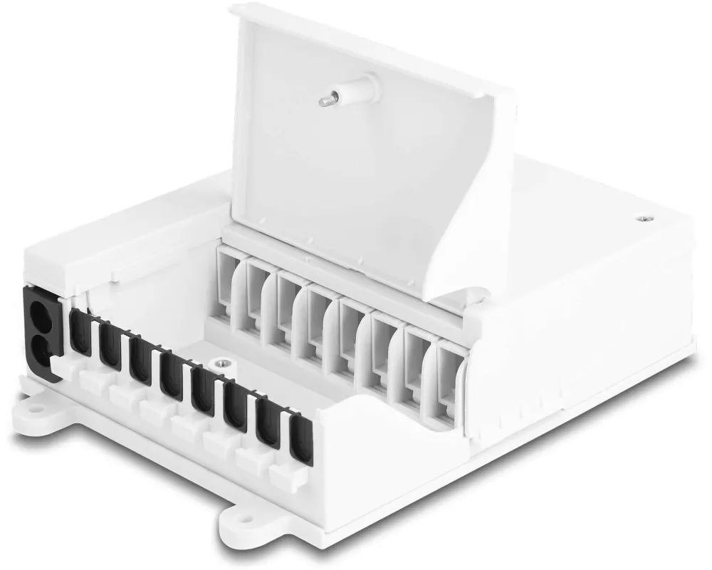 Delock LWL Verteilerbox 8 Port, Weiss