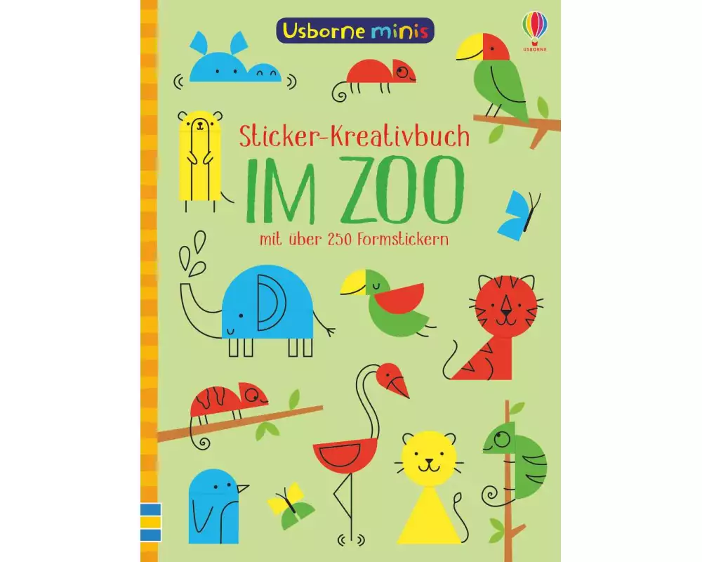 Usborne Minis - Sticker-Kreativbuch: Im Zoo