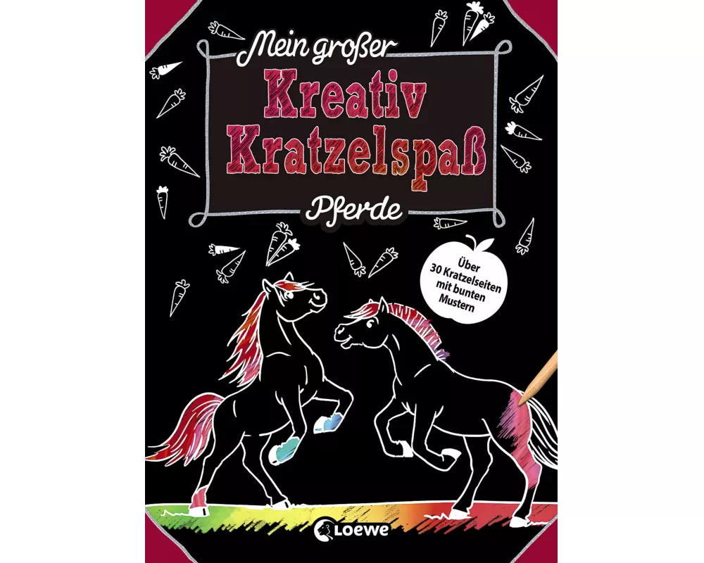 Mein großer Kreativ-Kratzelspaß: Pferde