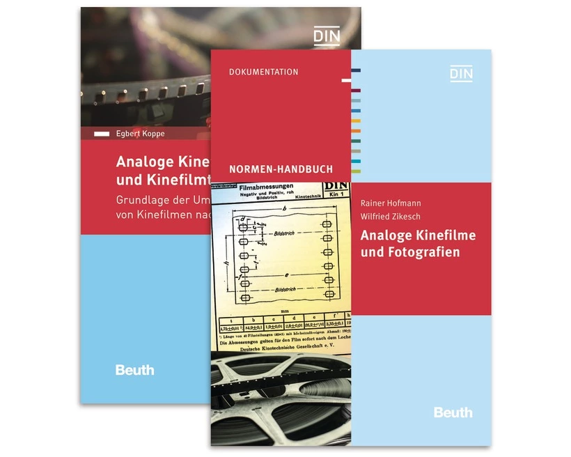 Paket: Normen-Handbuch "Analoge Kinefilme und Fotografien" und Normen-Handbuch "Analoge Kinefilmformate und Kinefilmtechnik"