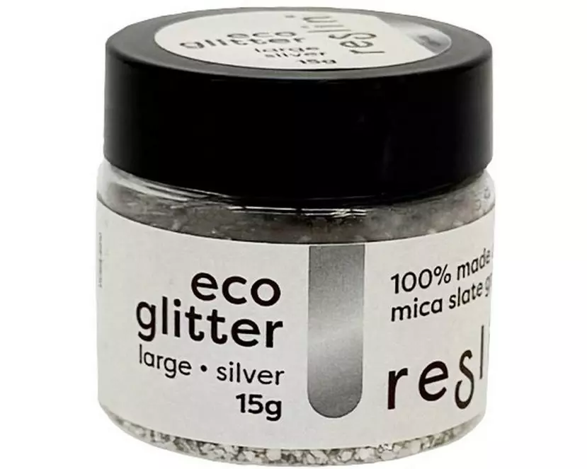Reslin Farbpigmente Glitzer Large, Silber