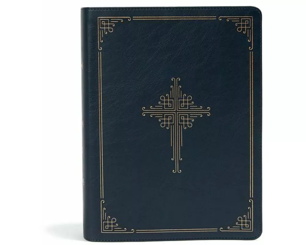 CSB Ancient Faith Study Bible, Navy Leathertouch
