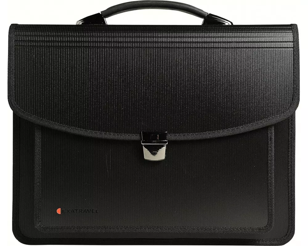 Exacompta Fächermappe Exactive Exatravel A4 Schwarz, 7 Fächer