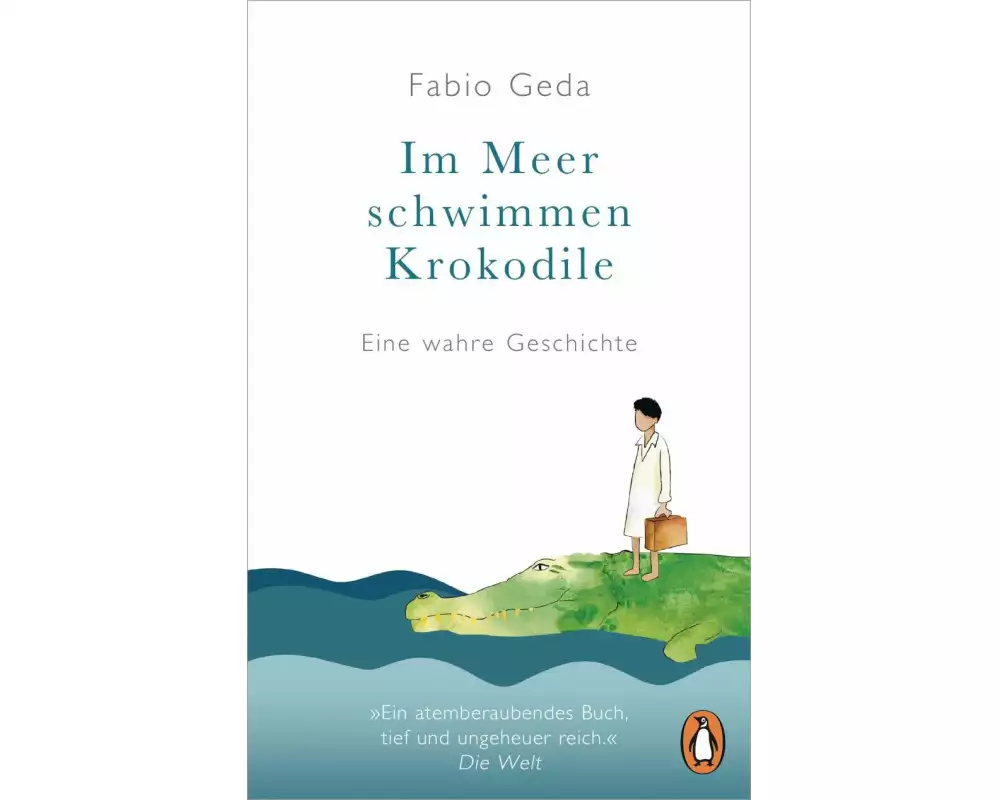 Im Meer schwimmen Krokodile