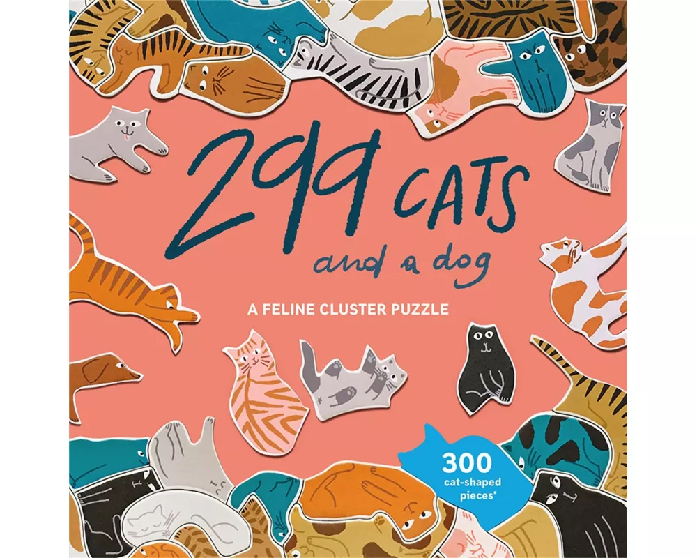299 Cats (and a Dog) 300 Piece Cluster Puzzle