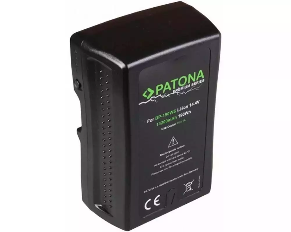 Patona Premium Akku für Sony BP-190WS DSR 250P