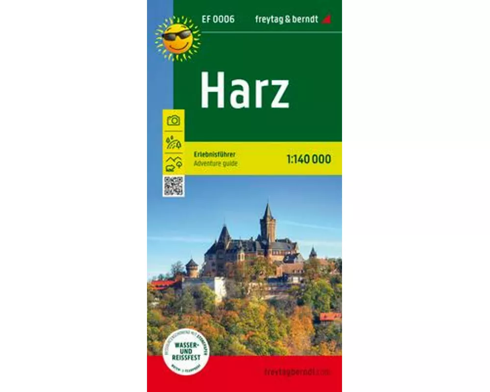 freytag & berndt Freizeitkarte Harz, Erlebnisführer 1:140.000