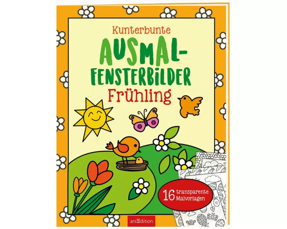 Kunterbunte Ausmal-Fensterbilder – Frühling