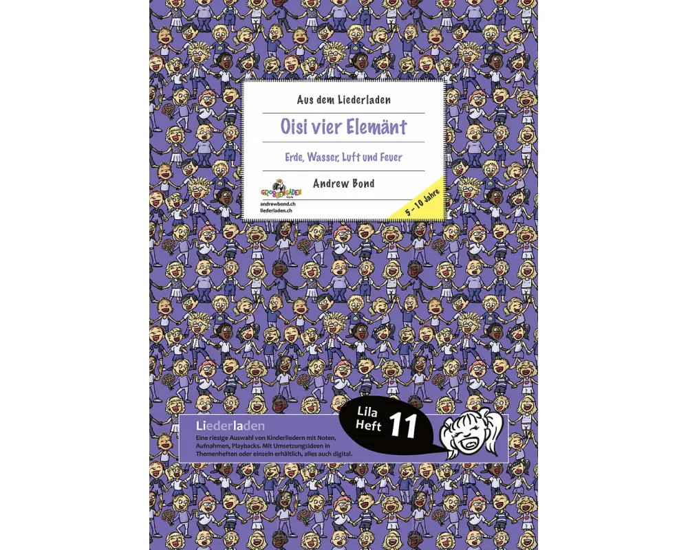 LILA11 Oisi vier Elemänt, Liederheft