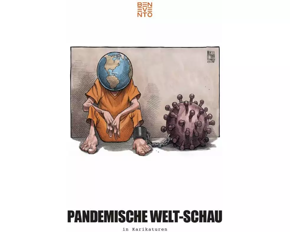 Pandemische Welt-Schau in Karikaturen