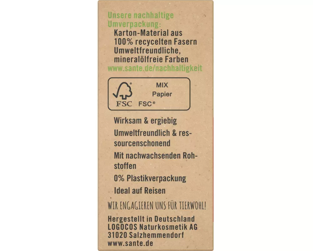 SANTE Festes Duschmittel Happiness 80 ml