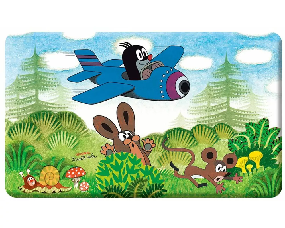 Trötsch Der kleine Maulwurf Frühstücksbrettchen Flugzeug