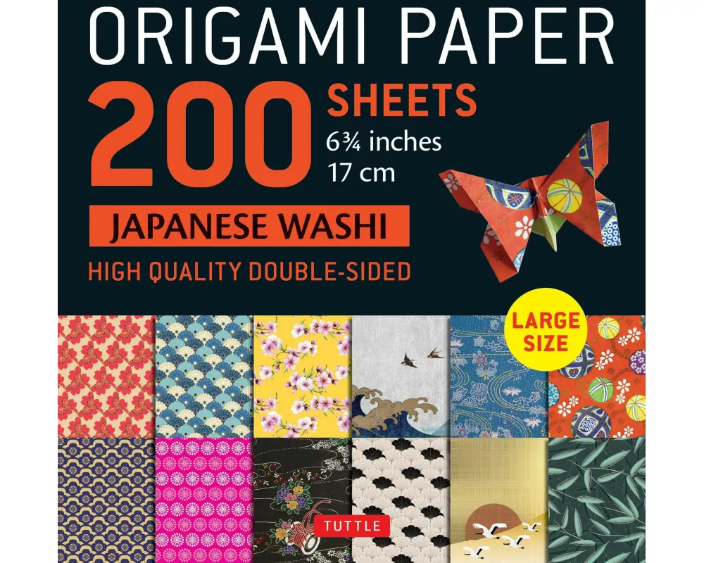 Origami Paper 200 sheets Japanese Washi Patterns 6.75 inch