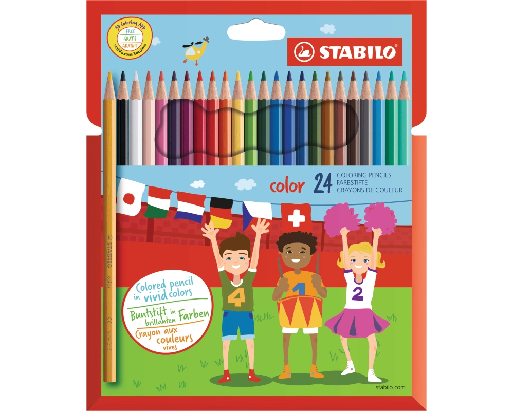 STABILO Holzfarbstift color 1924/7711 Etui 24 Stück