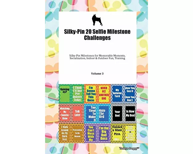 Silky-Pin 20 Selfie Milestone Challenges Silky-Pin Milestones for Memorable Moments, Socialization, Indoor & Outdoor Fun, Training Volume 3