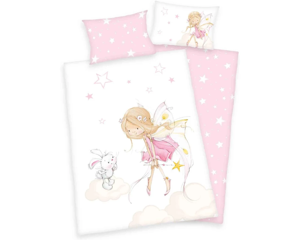Herding Kinderbettwäsche Little Fairy 100 x 135 cm + 40 x 60 cm