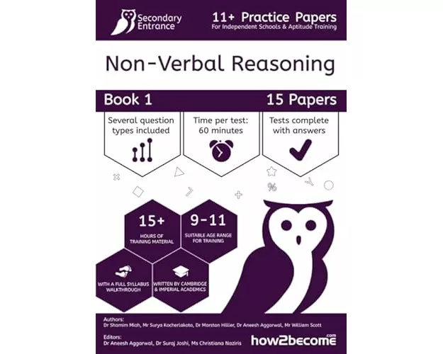 11+ Practice Papers For Independent Schools & Aptitude Training Non-Verbal Reasoning Book 1