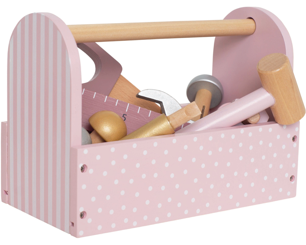 JABADABADO Werkzeugkiste W7106 rosa 30x12cm