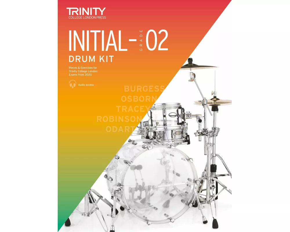 Trinity College London Drum Kit From 2020. Initial-Grade 2