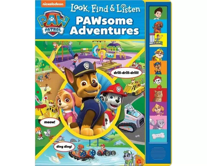 Nickelodeon PAW Patrol: PAWsome Adventures Look, Find & Listen Sound Book