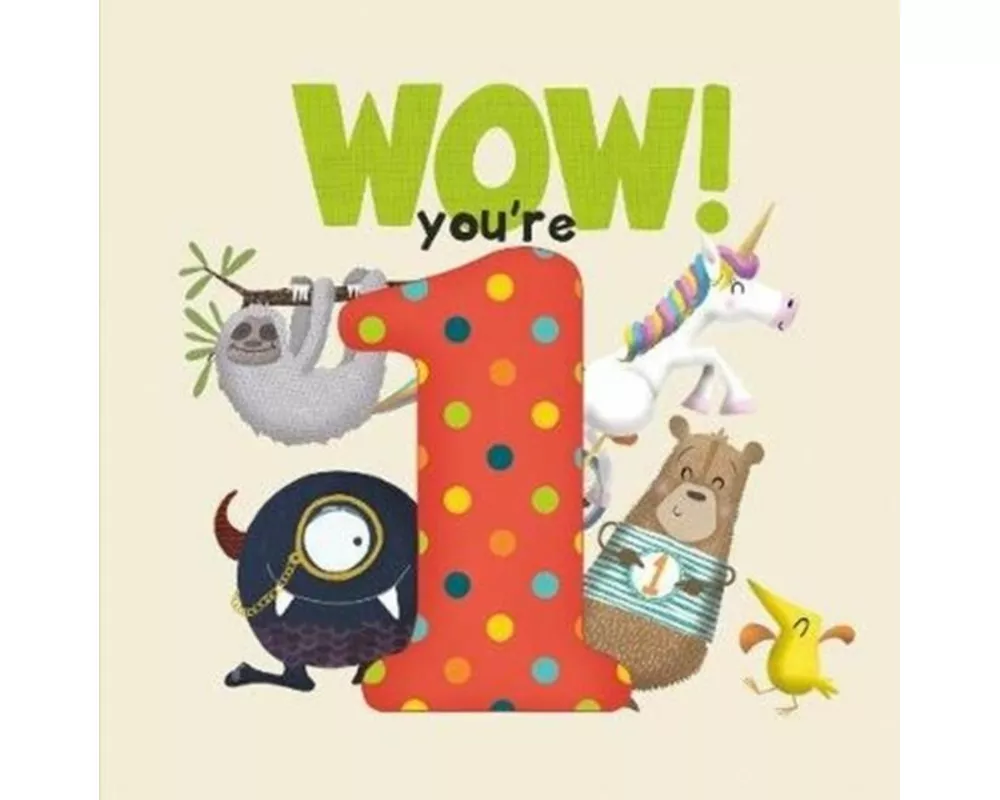 WOW! You're One birthday book