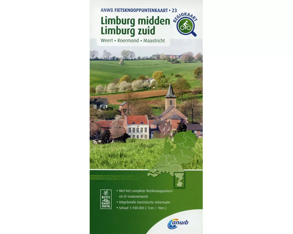Limburg-midden Limburg zuid (Maastricht / Weert / Roermond) 1:100 000